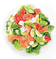 Салат с лососем